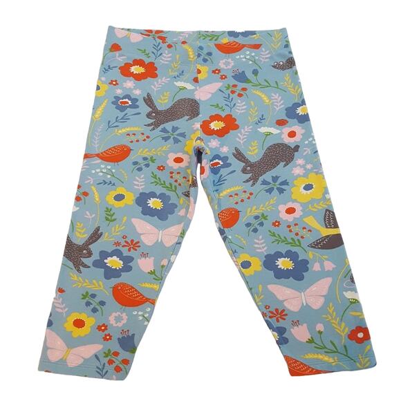 Mini Boden spring meadow print cropped leggings - Picture 1 of 11